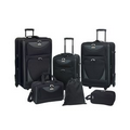 6 Piece Tone On Tone Expandable Eva Travel Luggage Set